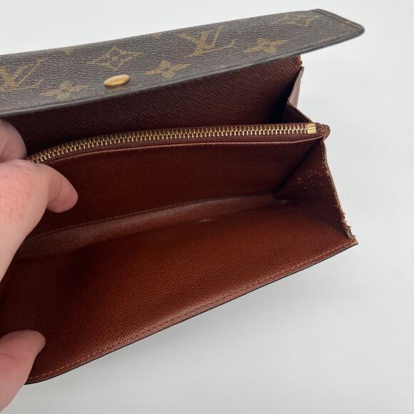 LOUIS VUITTON Monogram Leather Long Wallet with CERTIFICATE of AUTHENTICATION - Picture 10 of 16